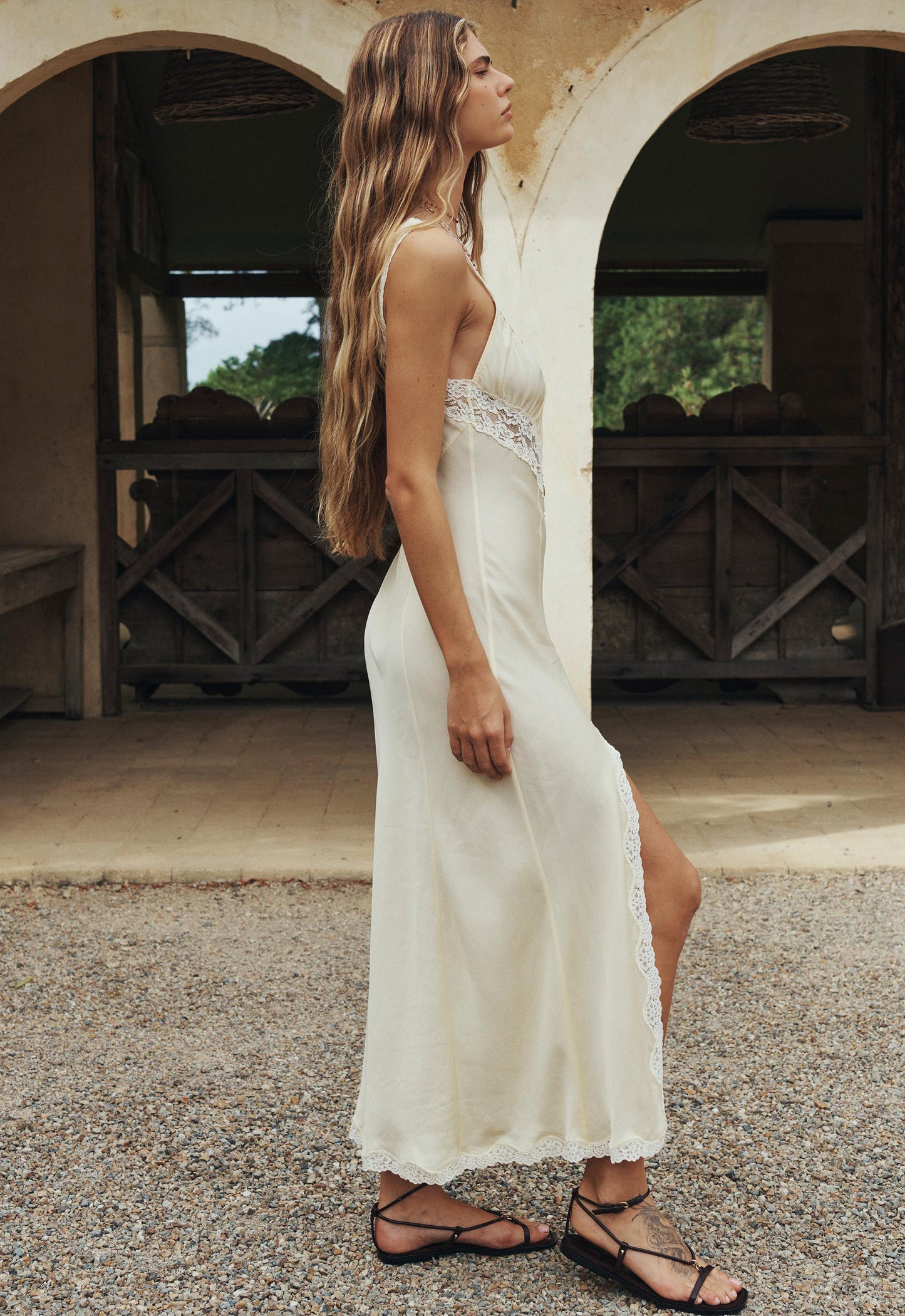 Vina Lace Slip Dress