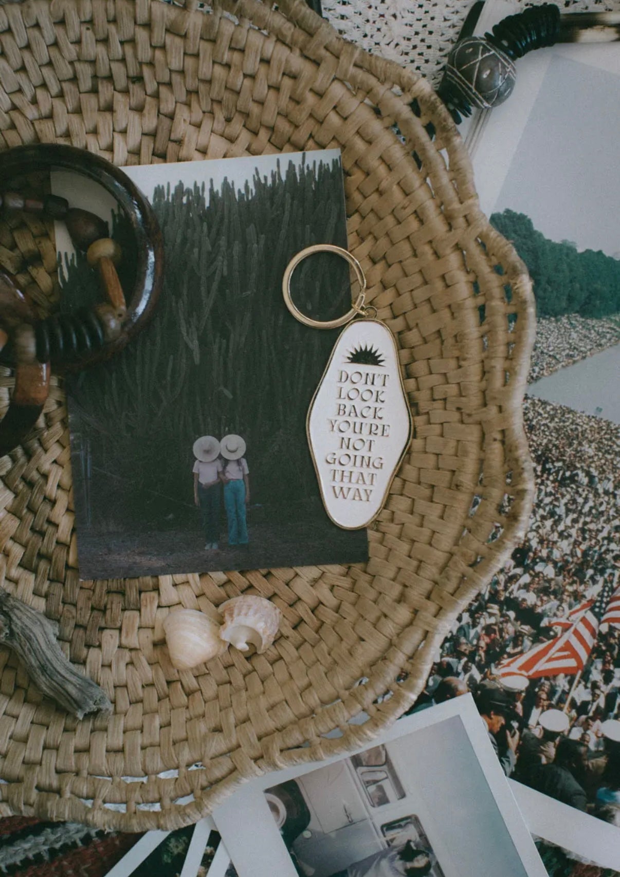 Don't Look Back, You're Not Going That Way - Keychain
