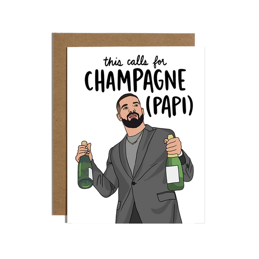 Champagne Papi Congrats Card