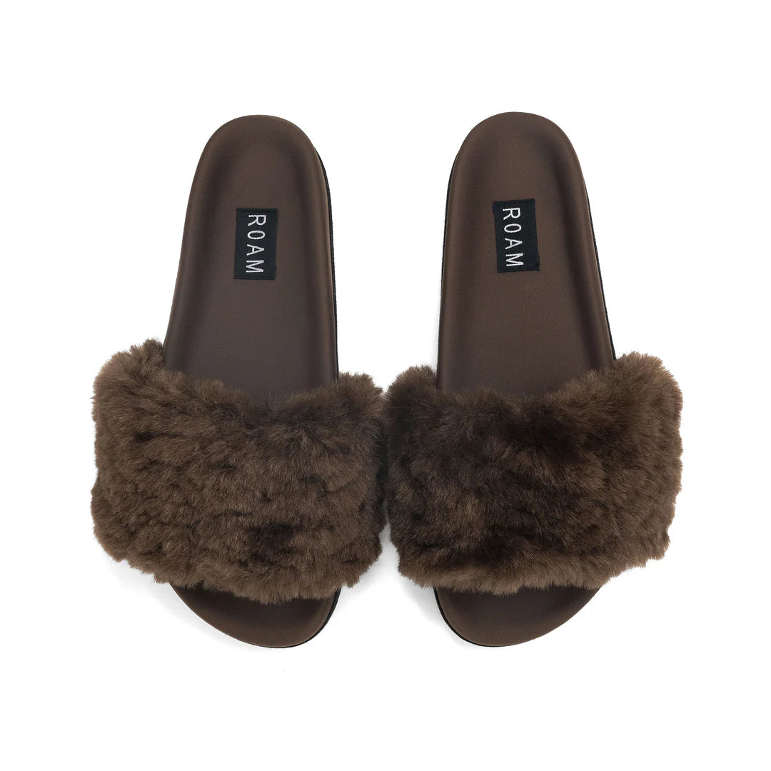 Cloud Shearling Slider Sandal