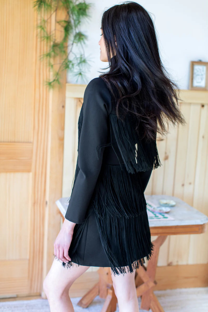 FINAL SALE- Short Fringe Dress