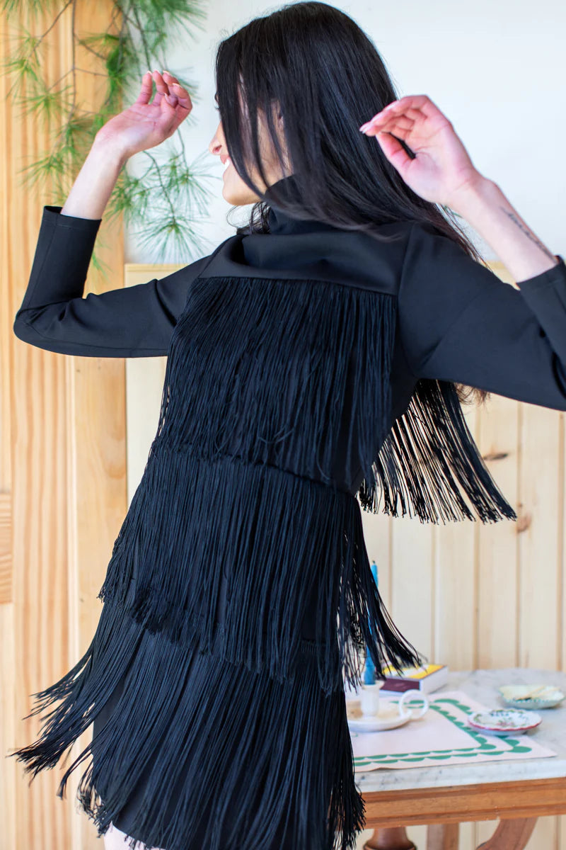 FINAL SALE- Short Fringe Dress