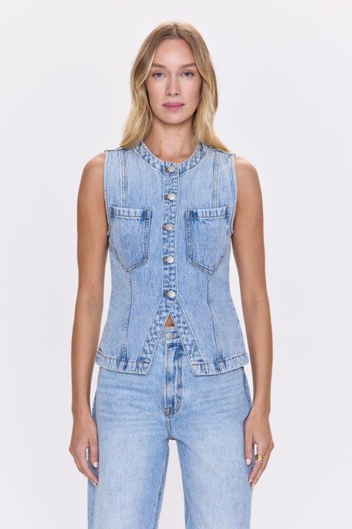 Gia Fitted Collarless Vest