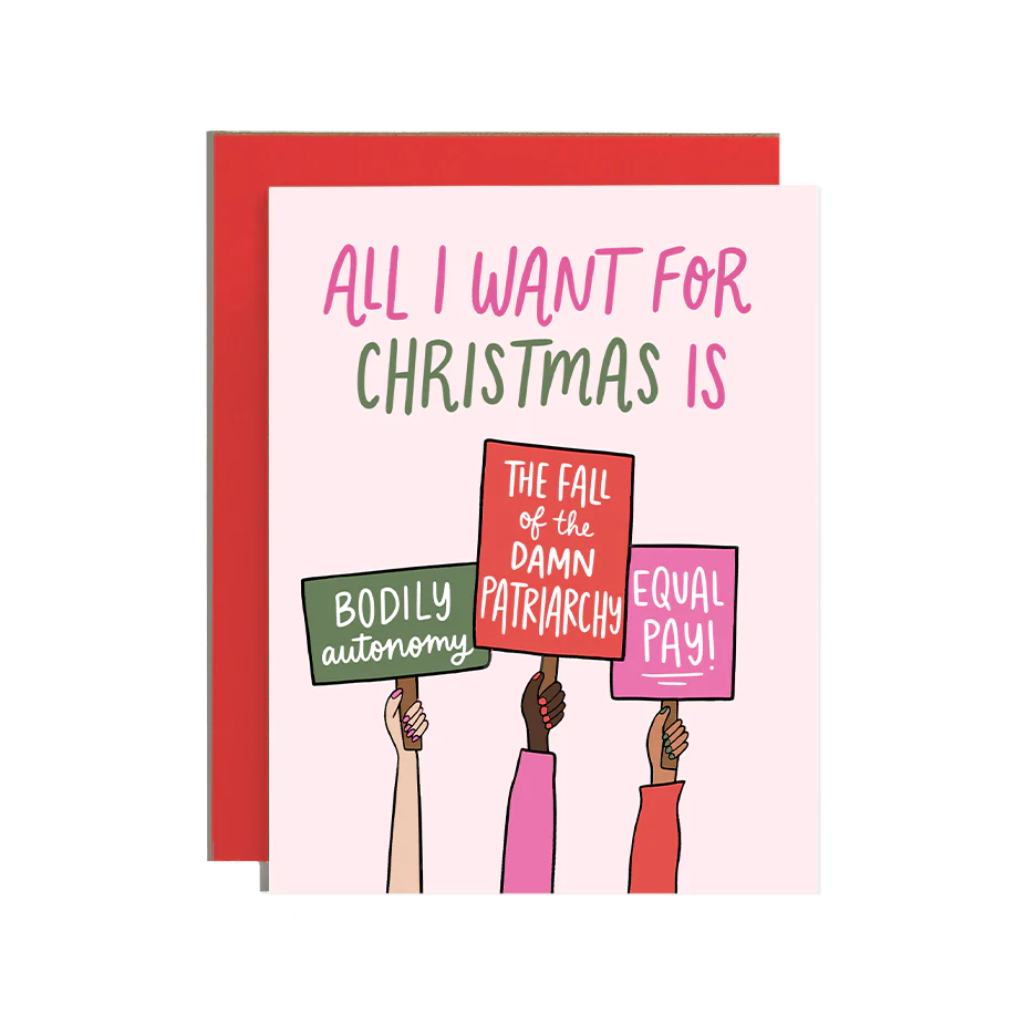 Feminist Christmas List Holiday Card