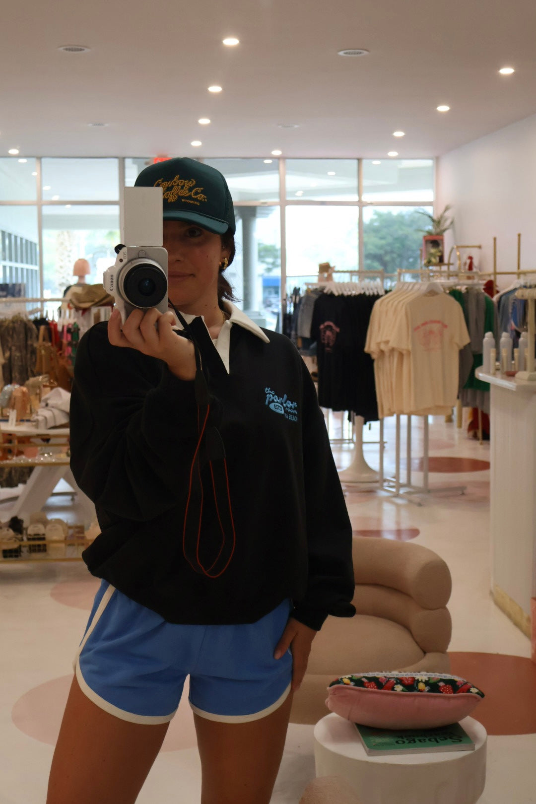 Parlor Core Embroidered Polo Sweatshirt