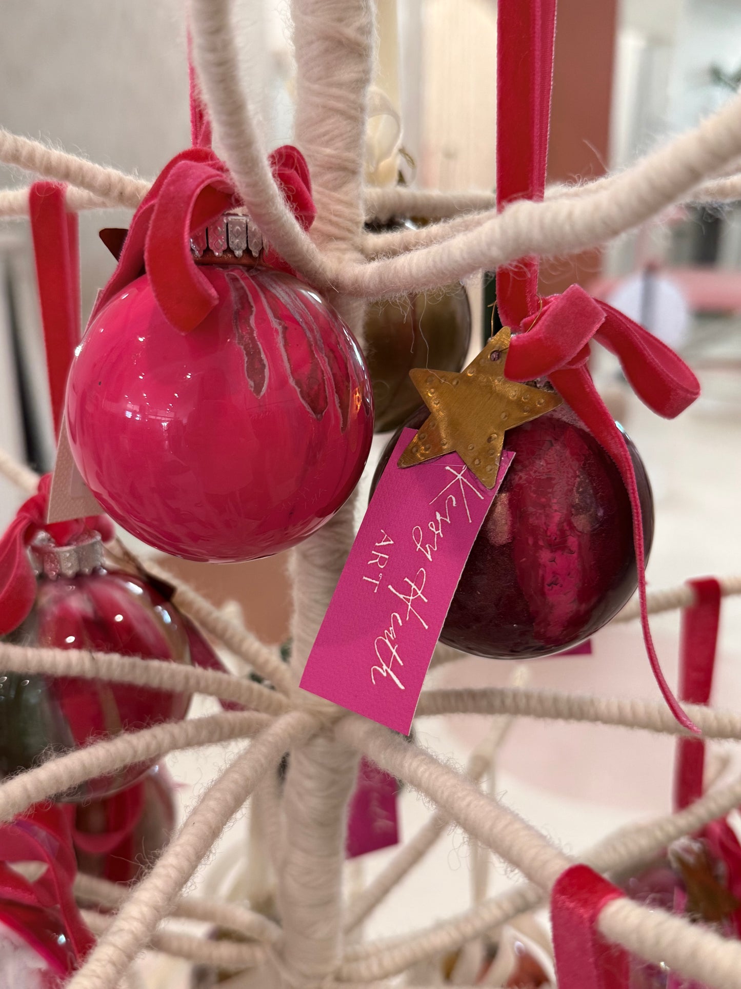 Christmas Ornaments by Kessy Heath Art