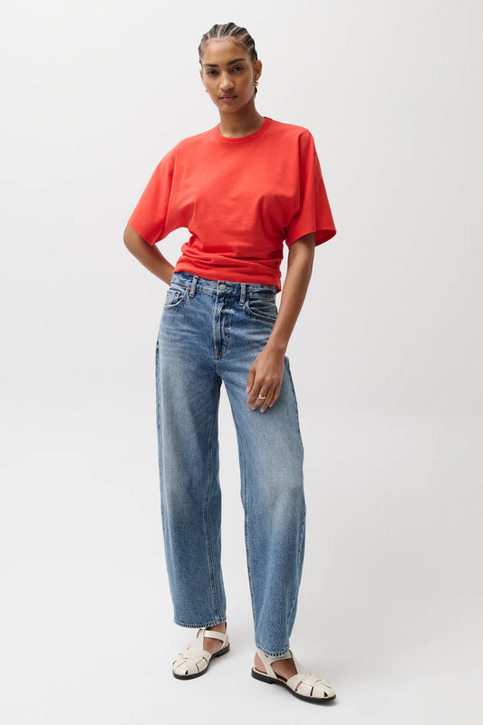 Wes High Rise Barrel Jeans