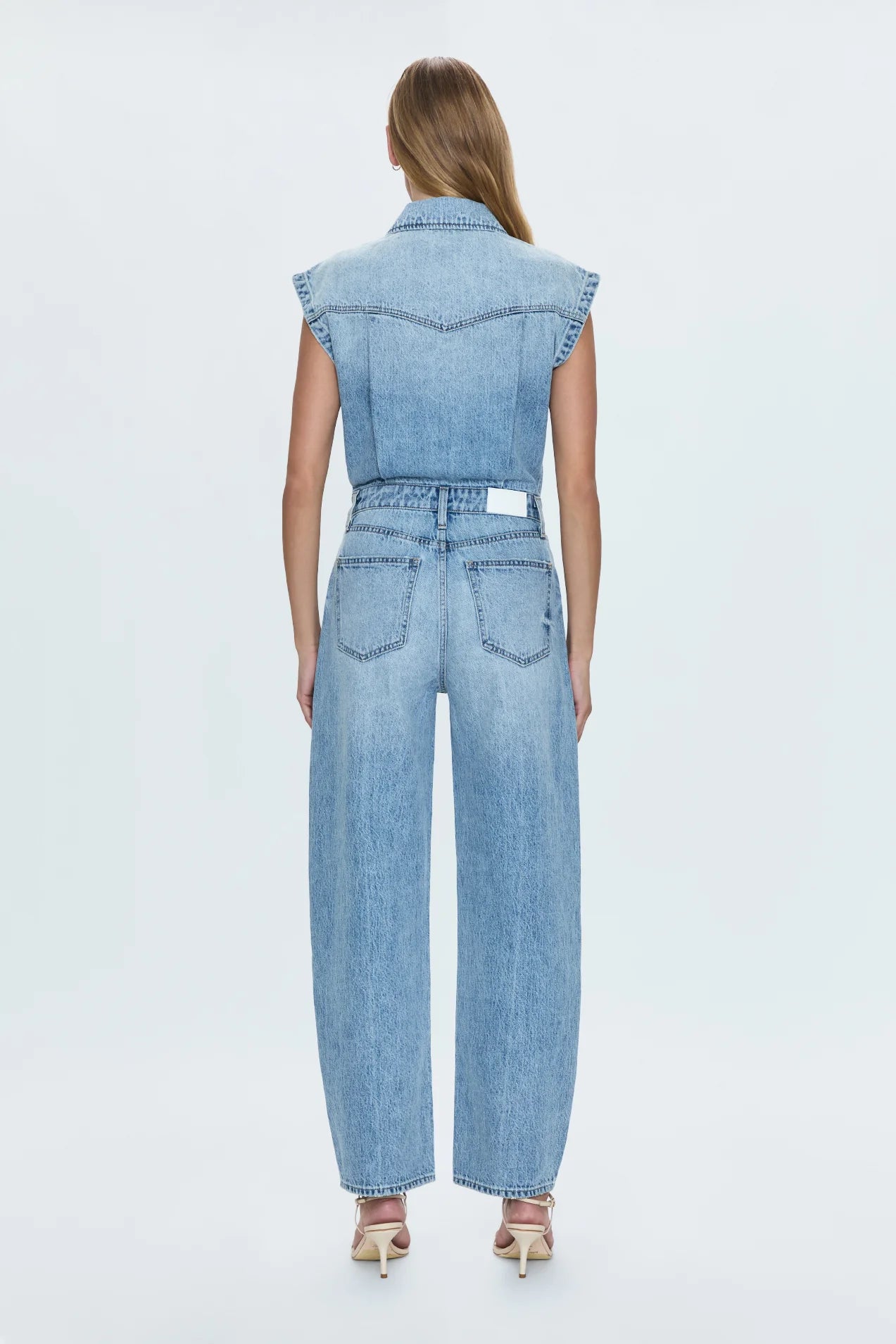 FINAL SALE - Ace Sleeveless Barrel Leg Jumpsuit
