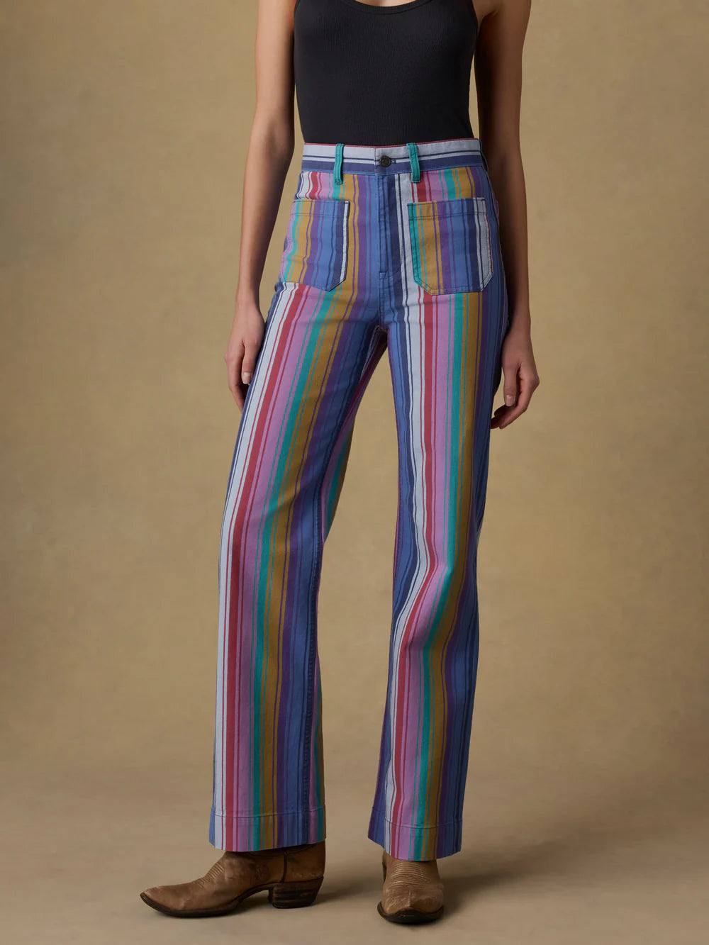 FINAL SALE - Sunset Denim Patch Pocket Pant