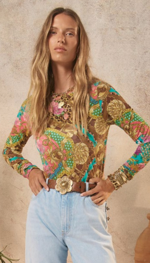 Lovers & Dreamers Mesh Long Sleeve Top