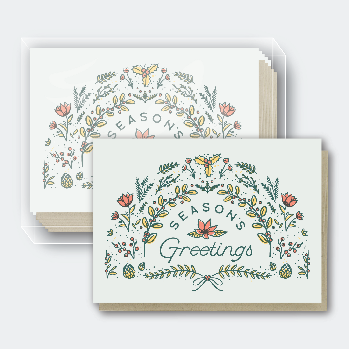 Box Set of 10 - Season's Foliage Cards