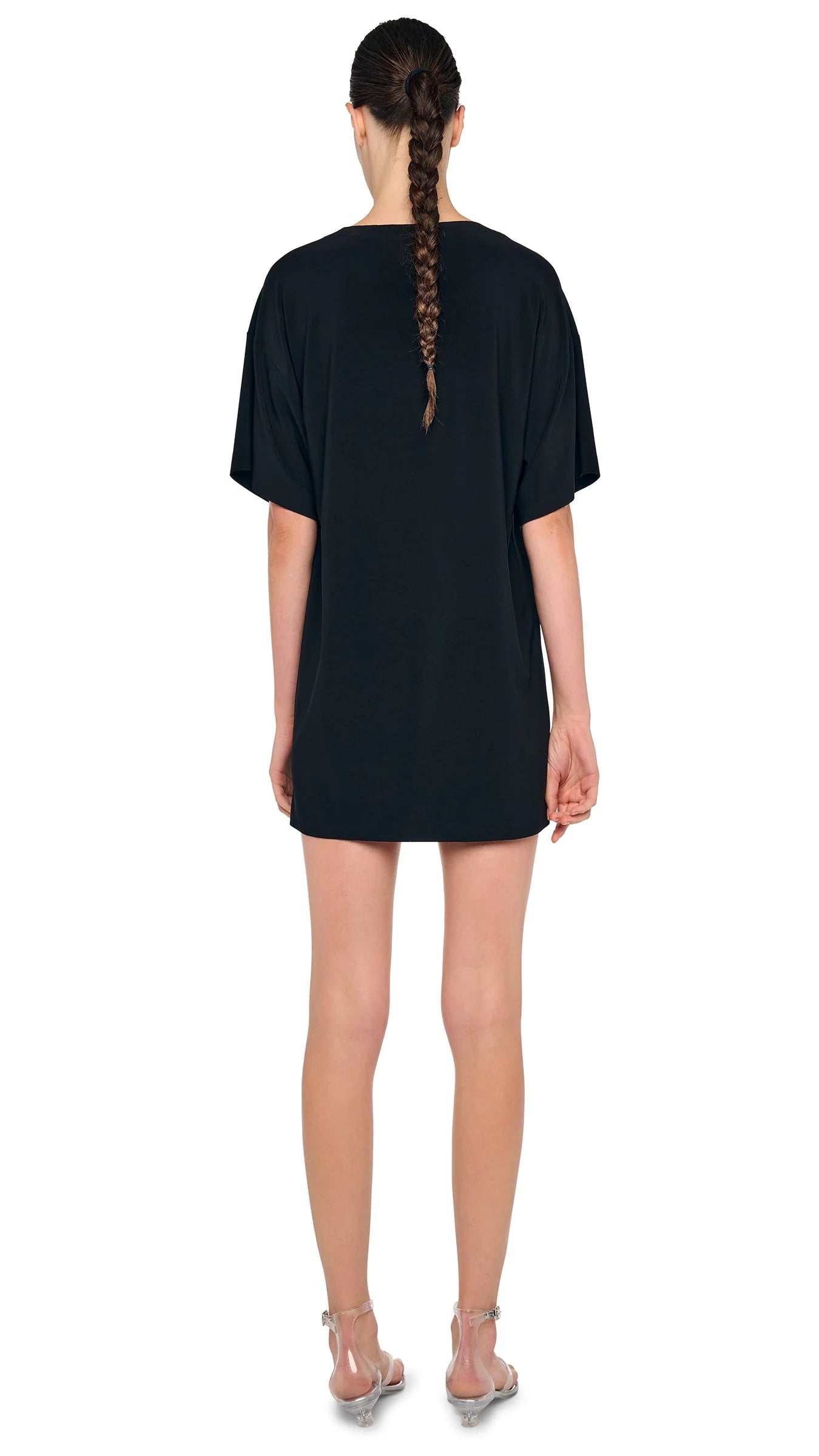 Short Sleeve Boxy Mini Dress