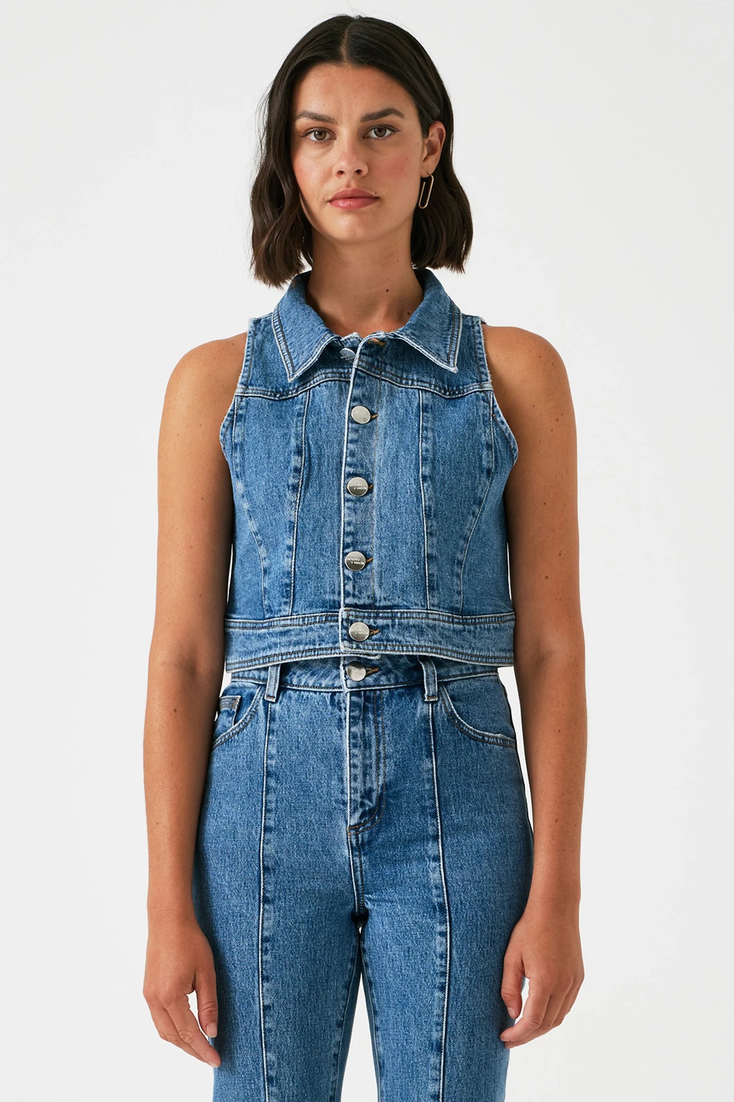 Cali Cropped Jacket-Vest