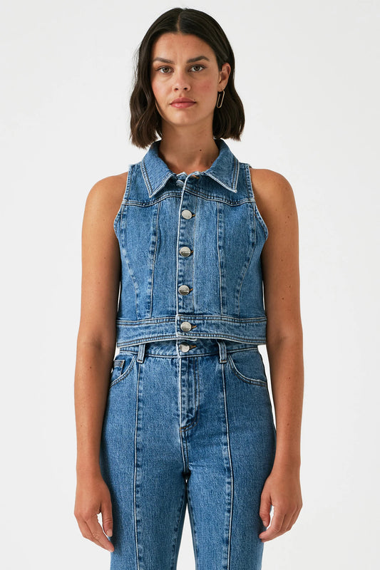 Cali Cropped Jacket-Vest