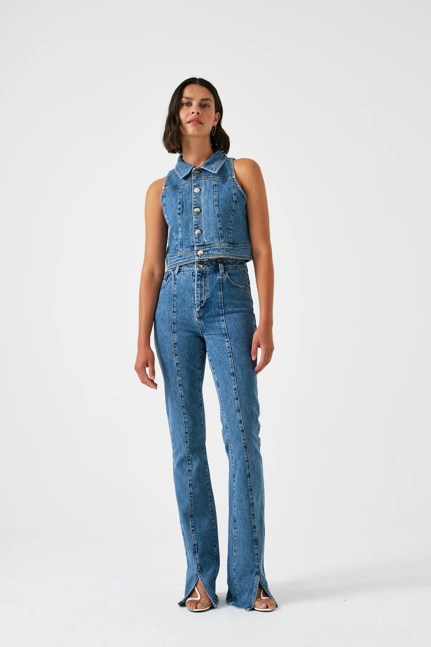 Cali Cropped Jacket-Vest