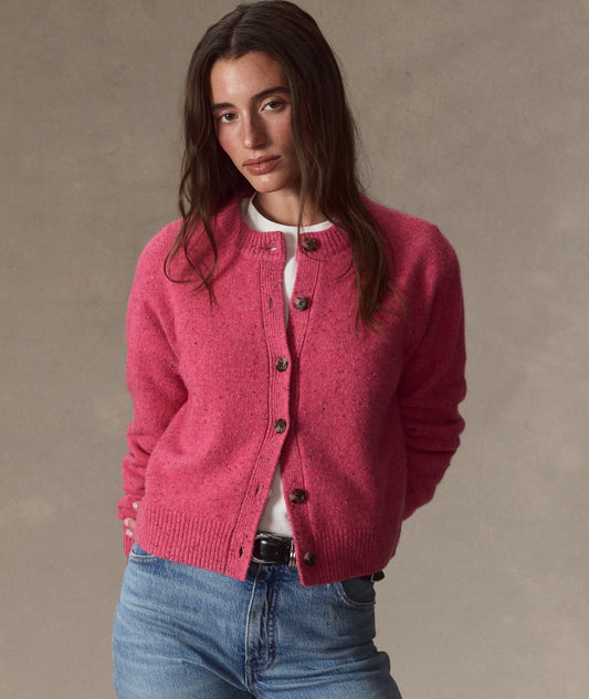 Coastal Merino Crewneck Cardigan