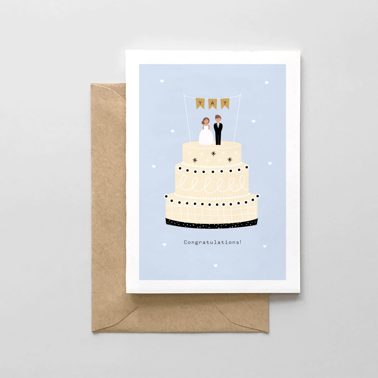 Congratulations! Wedding Cake Greeting Card