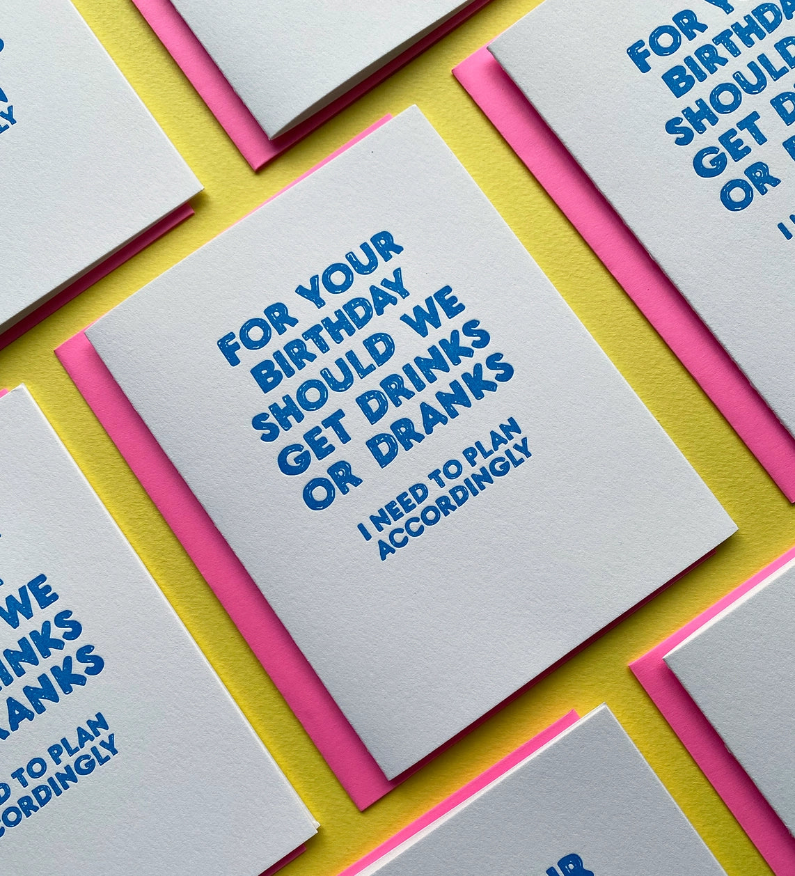 Drinks or Dranks? - Greeting Card