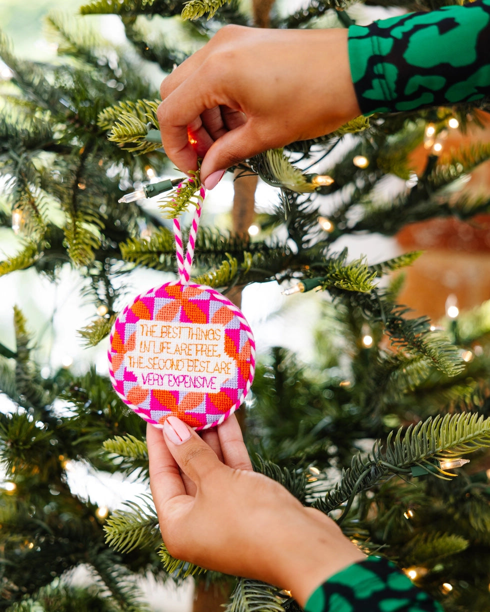 Expensive - Needlepoint Ornament