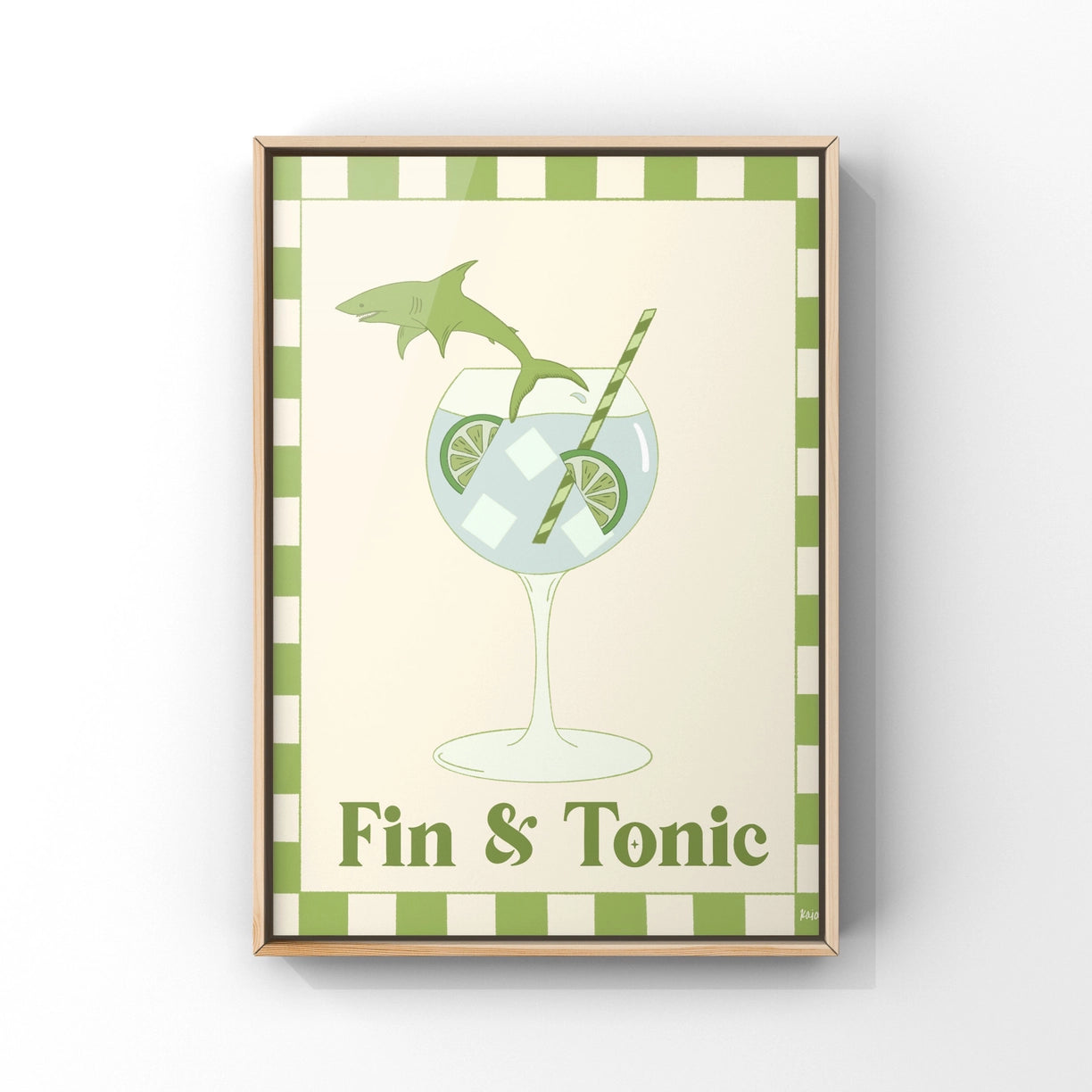 Fin & Tonic Art Print