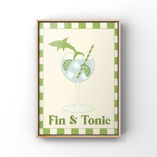 Fin & Tonic Art Print