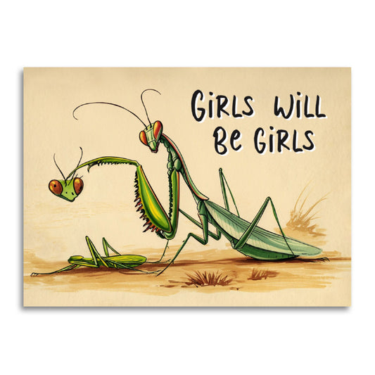 Girls Will Be Girls - Praying Mantis Card