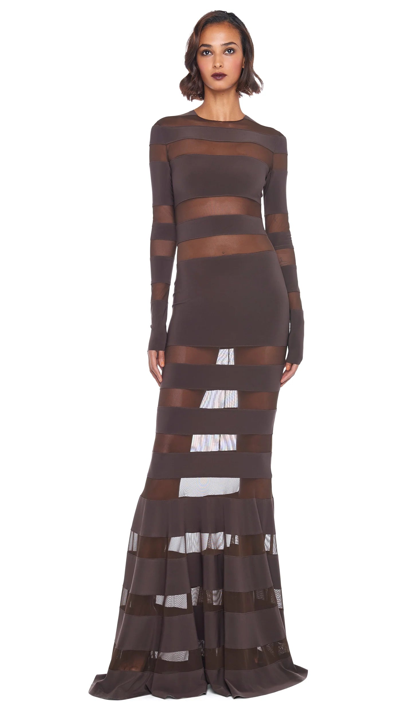 Spliced Dress Fishtail Gown