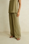 Linen Lace Track Pant