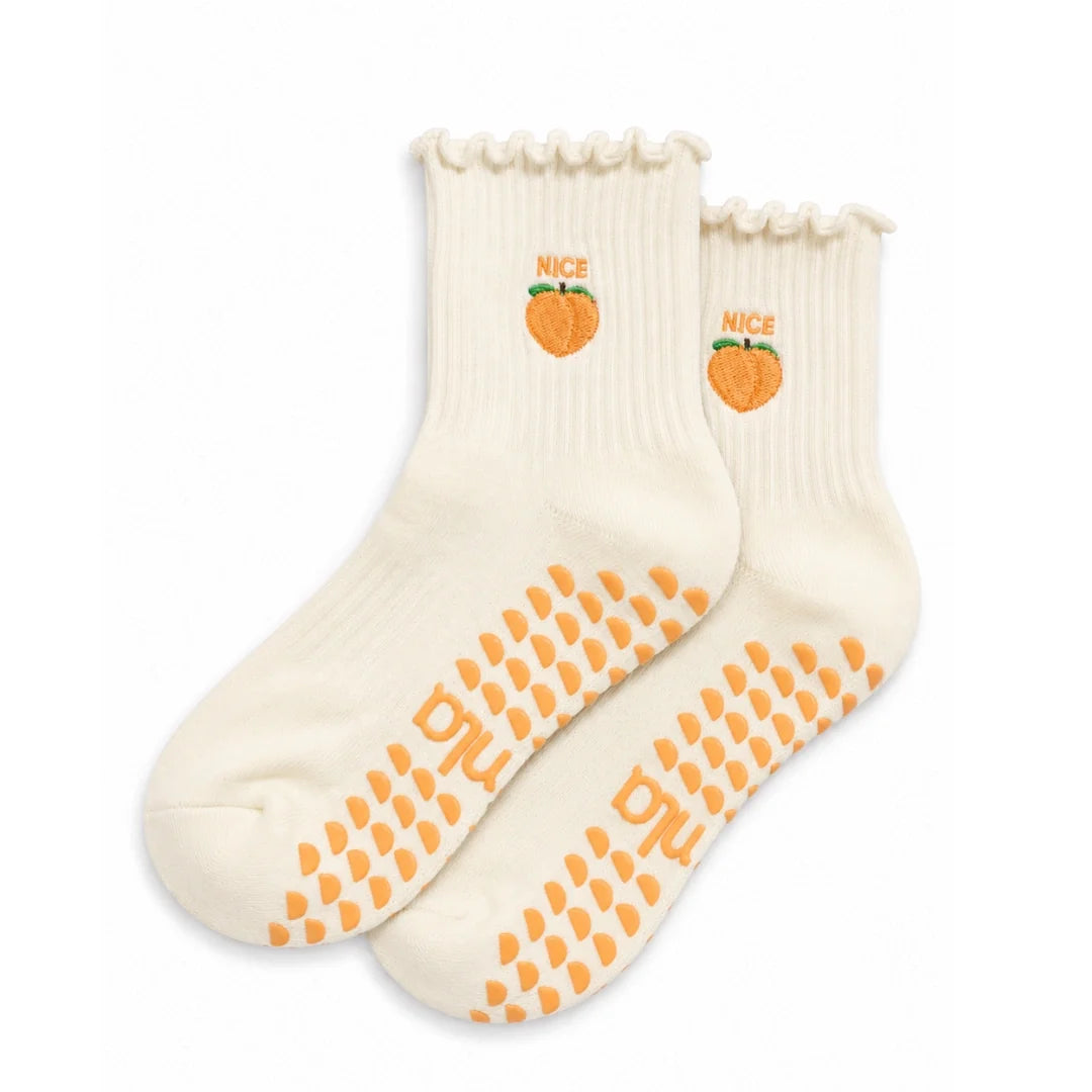 The Nice Peach Grip Sock