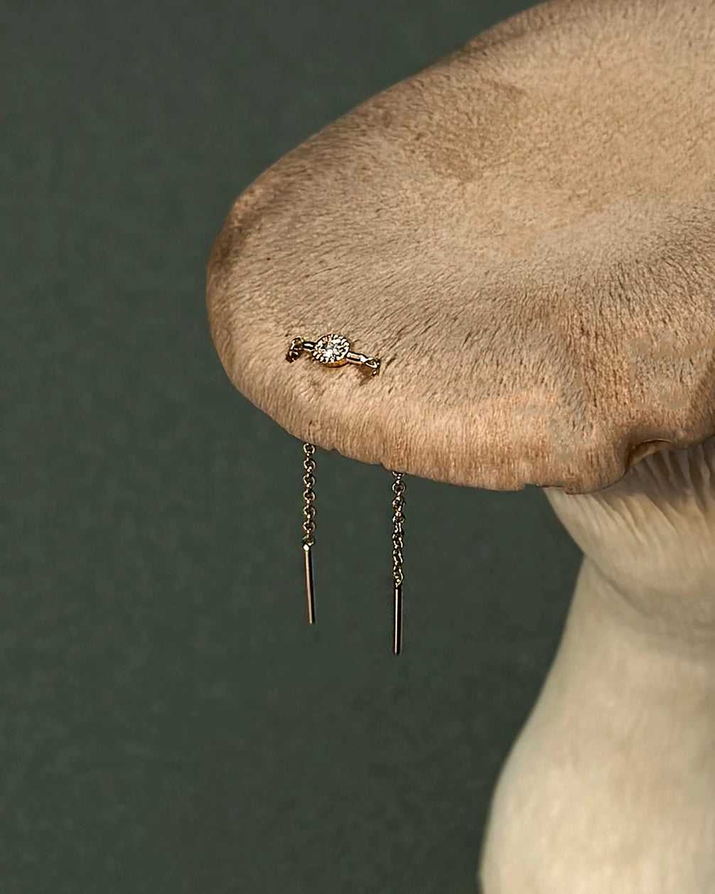 Nicole Oval Threader Earring