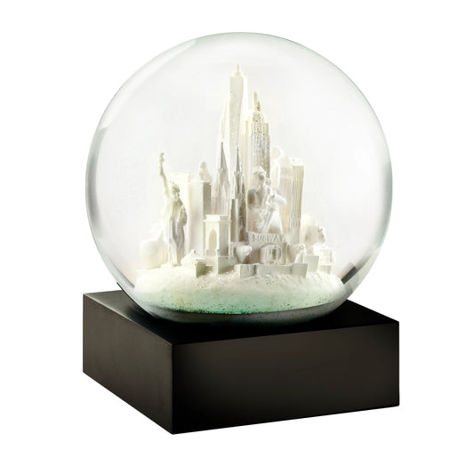 NYC White Snow Globe