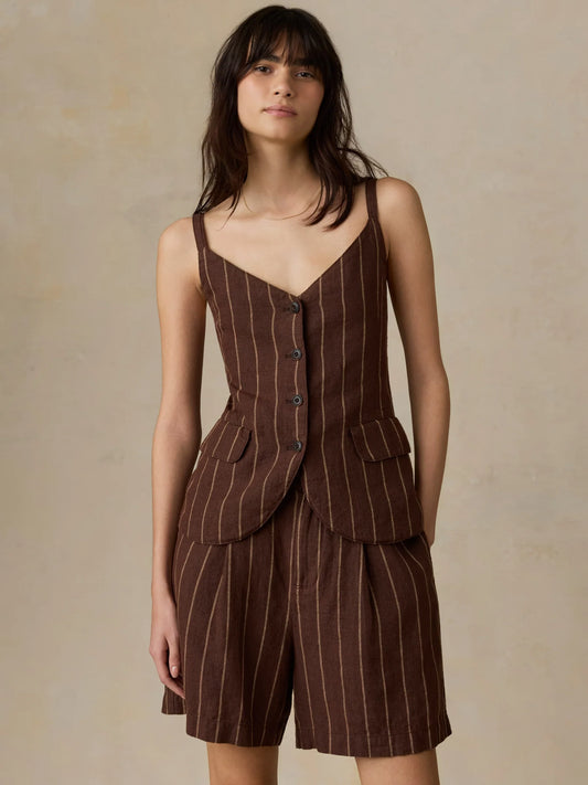 Sun Strider Linen Milo Vest