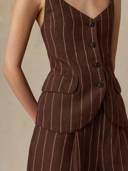 Sun Strider Linen Milo Vest