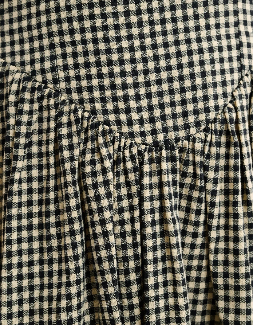 Toulouse Gingham Midi Dress
