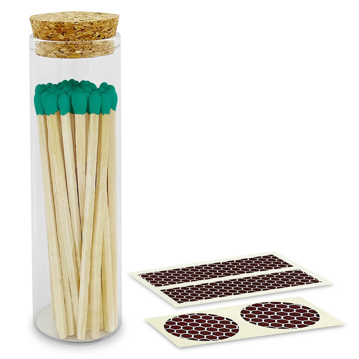 4" Matches in Cork Top Jar