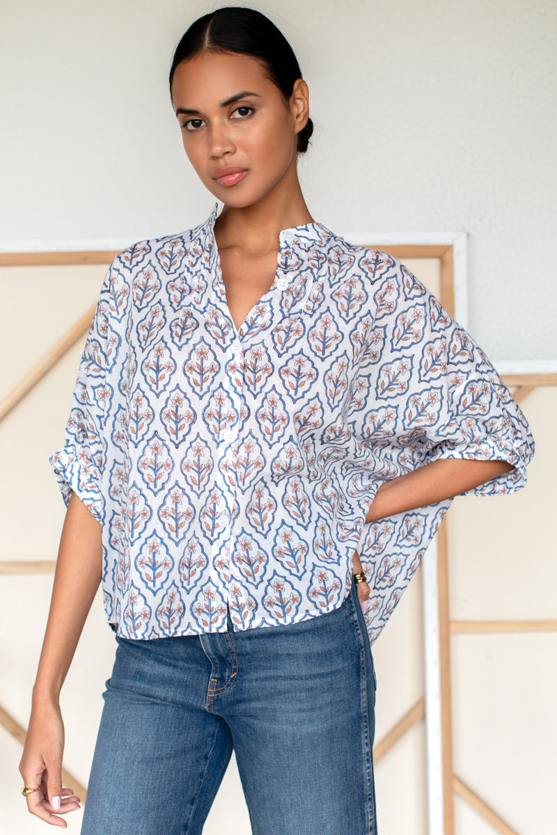 Mandarin Collar Top