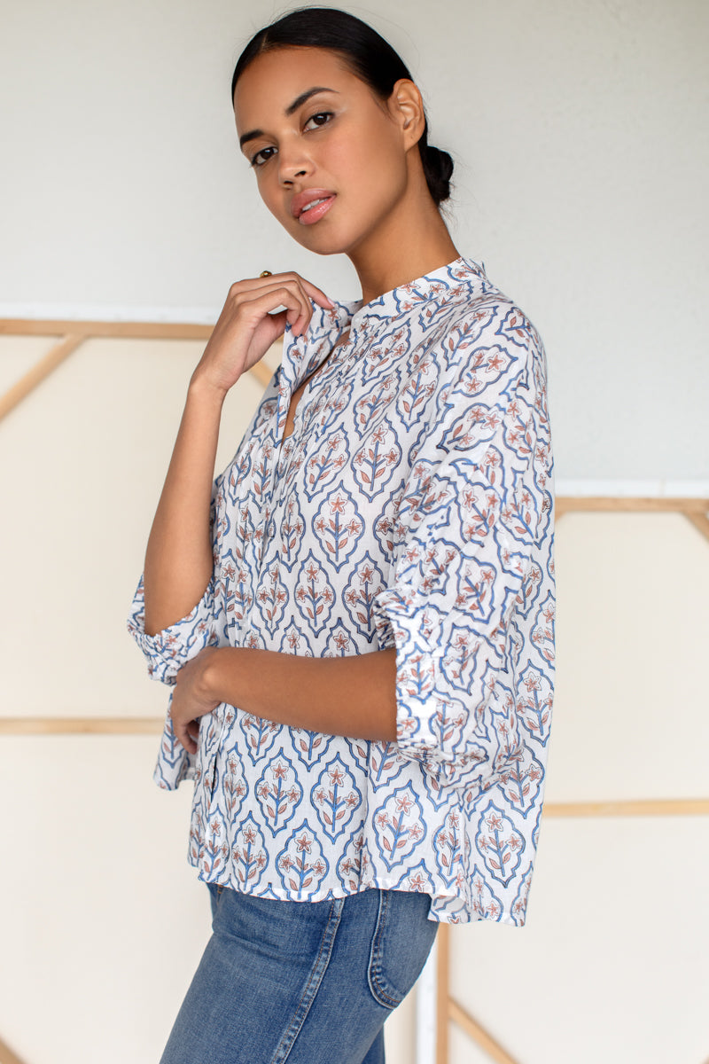 Mandarin Collar Top