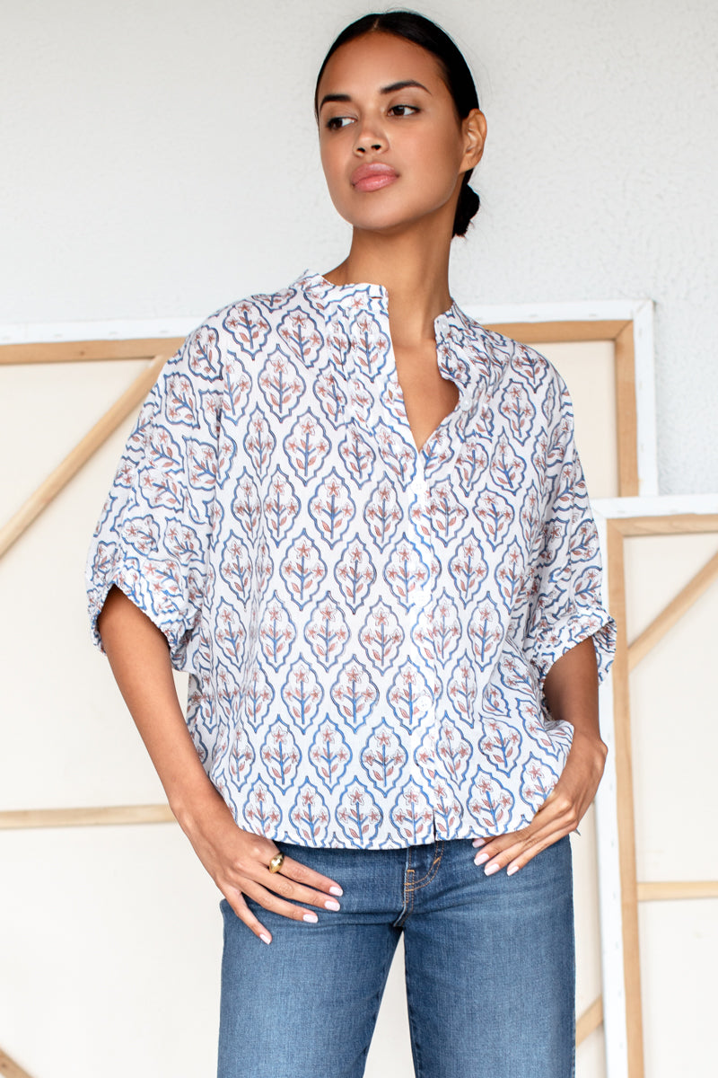Mandarin Collar Top