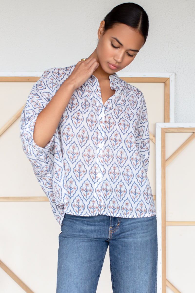 Mandarin Collar Top