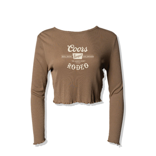 Coors Banquet Rodeo Stamp LS Ribbed Tee