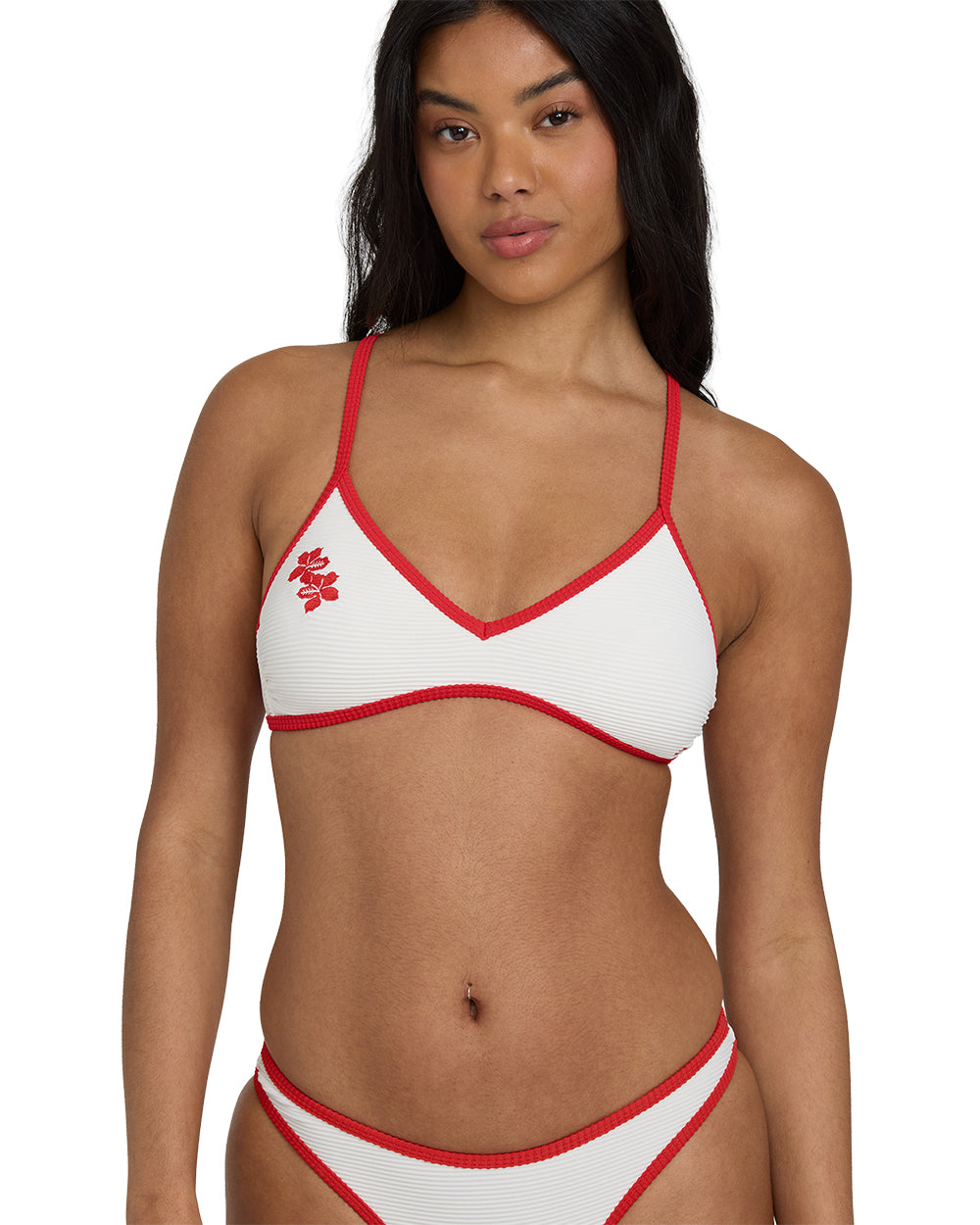 Picnic V Cross-Back Bralette Bikini Top