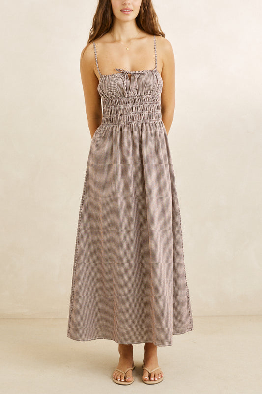London Check Midi Dress