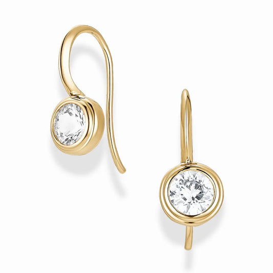 Vera Round French Hook Earrings
