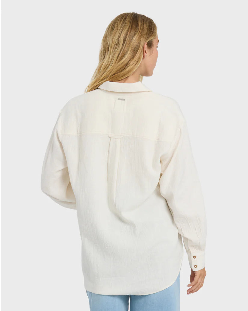 Wanderer Solid Long Sleeve Woven Shirt