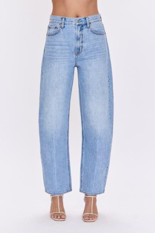 Wes High Rise Barrel Jean