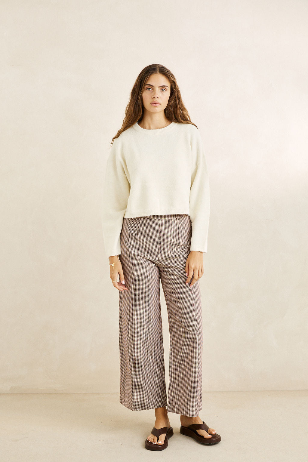 Estelle Fluffy Crew Neck Sweater