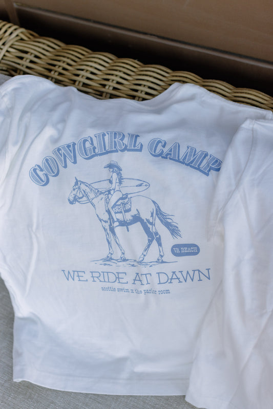 Cowgirl Camp Graphic Oversized Tee