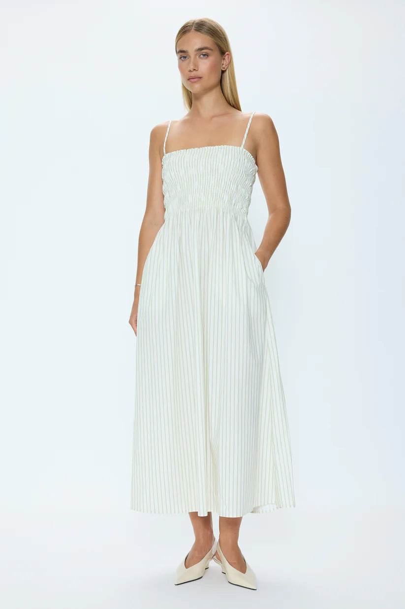 FINAL SALE - Bianca Shirred Bodice Dress