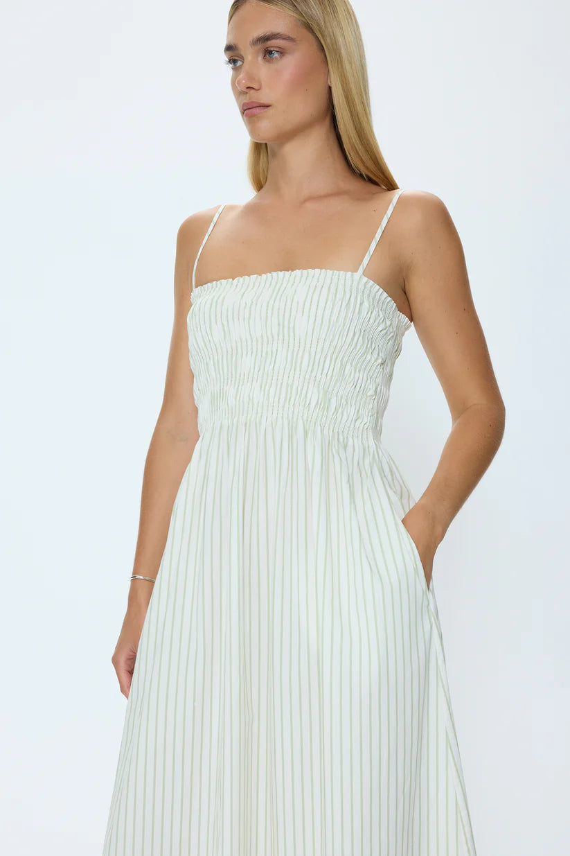 FINAL SALE - Bianca Shirred Bodice Dress
