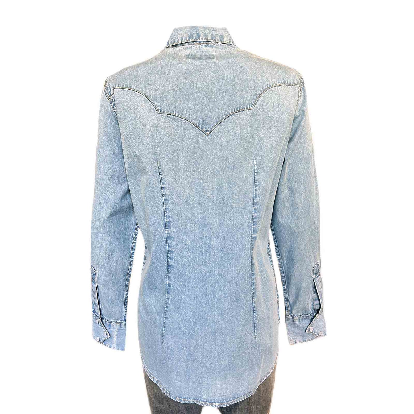 Stonewashed Denim Classic Western Shirt